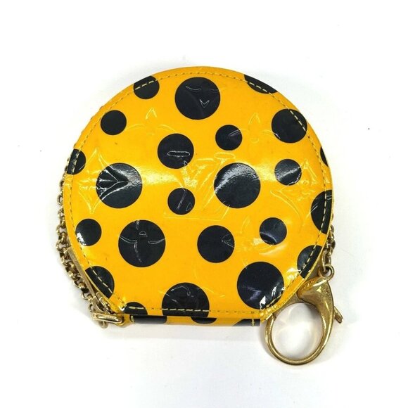 LOUIS VUITTON Vernis Yayoi Kusama Porte Monet-Chapeau Wallet coin purse - Picture 1 of 13